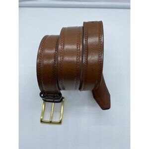 John Nordstrom Brown Tan Genuine Leather Belt Men's Size 36 No. JW133172MN USA